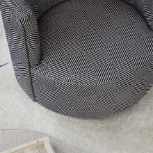 Natural Geo Camilla Upholstered Swivel Tub Chair